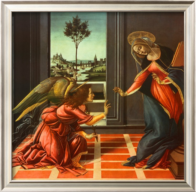 Annunciation - Sandro Botticelli painting on canvas - Click Image to Close