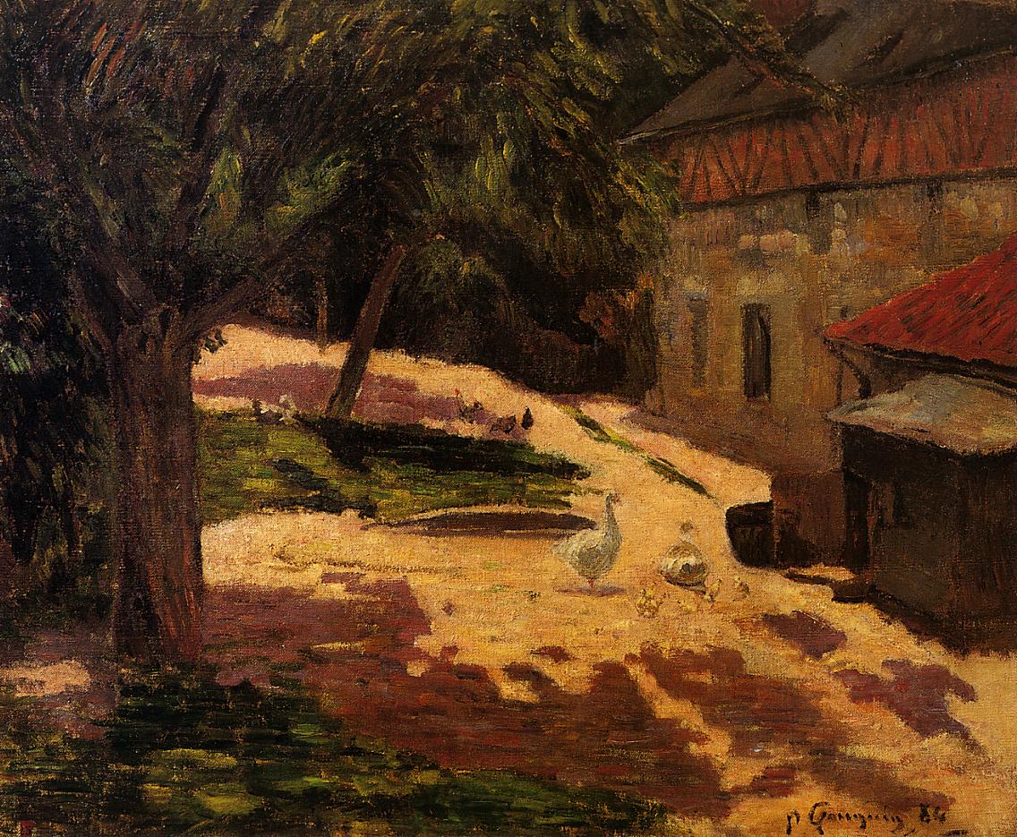 Henhouse - Paul Gauguin Painting