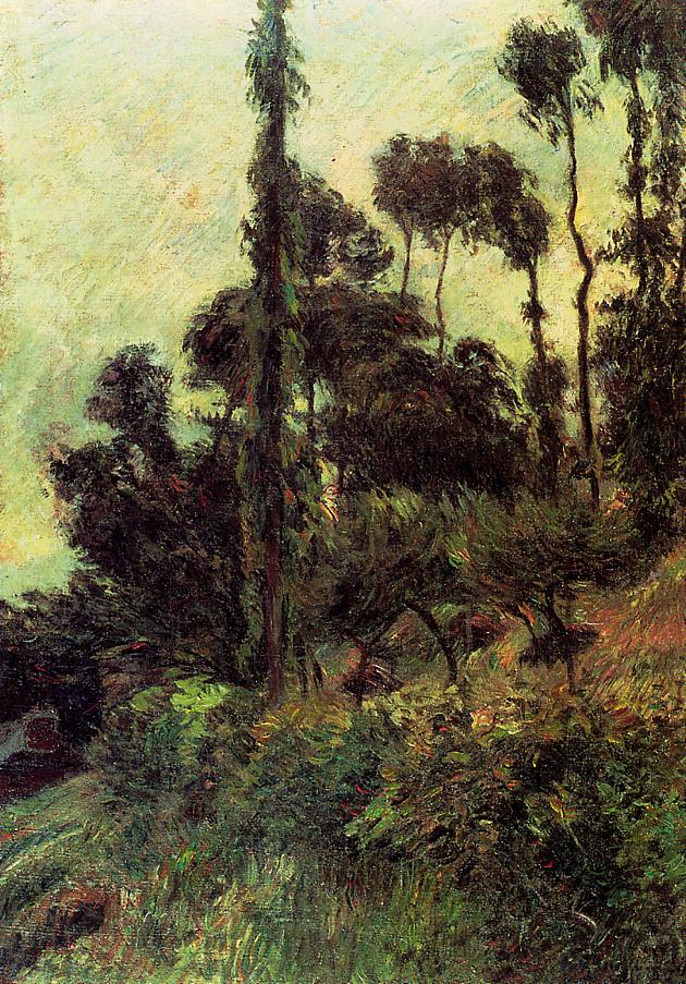 Hillside - Paul Gauguin Painting