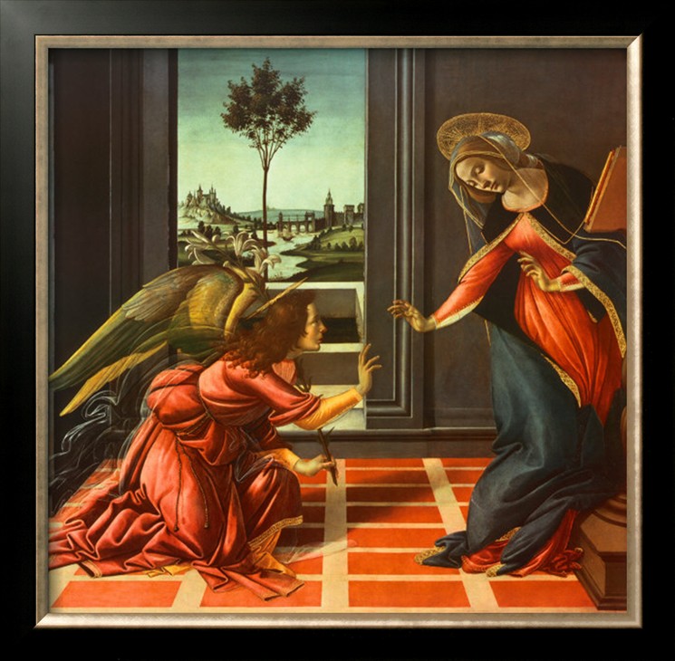 Annunciation - Sandro Botticelli painting on canvas