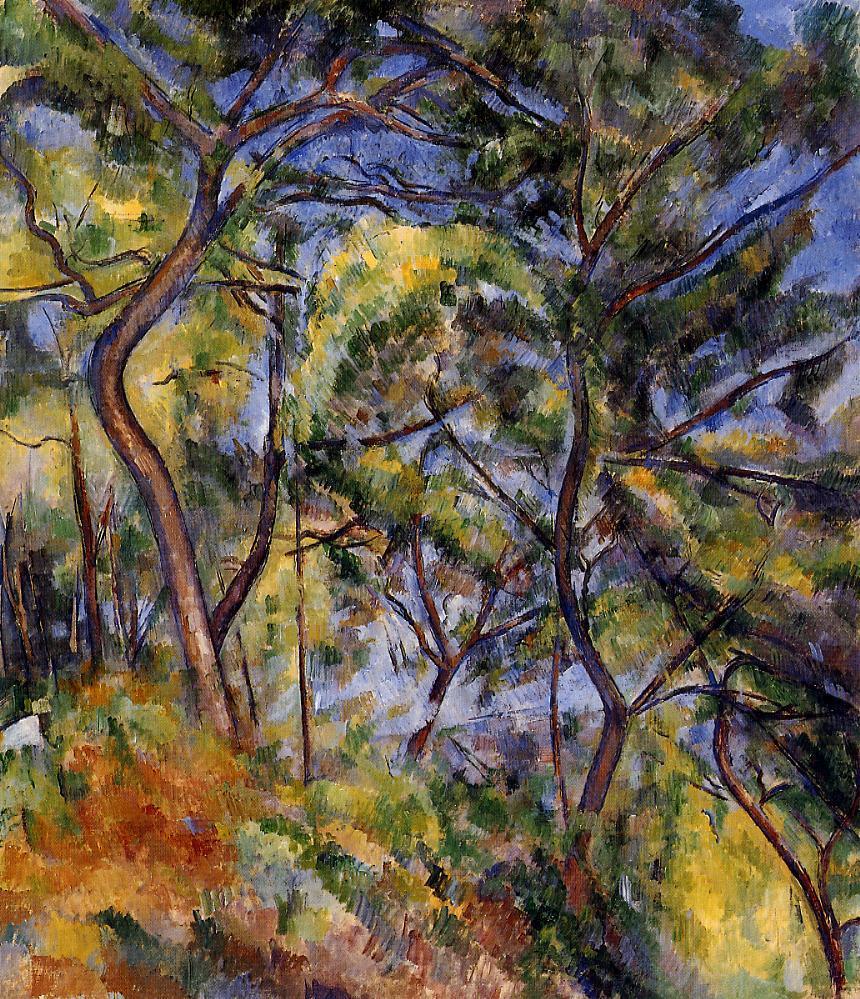 Forest - Paul Cezanne Painting