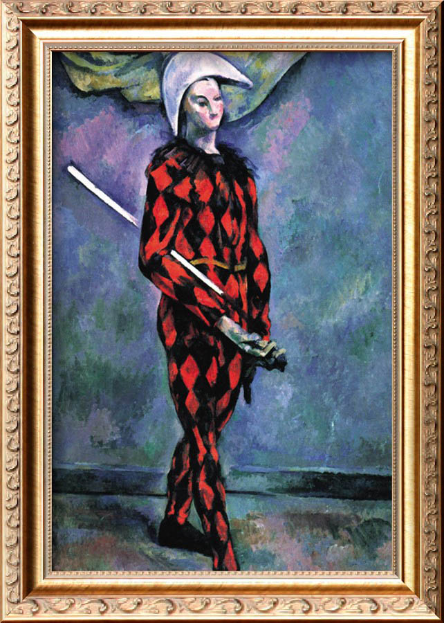 Harlequin - Paul Cezanne Painting