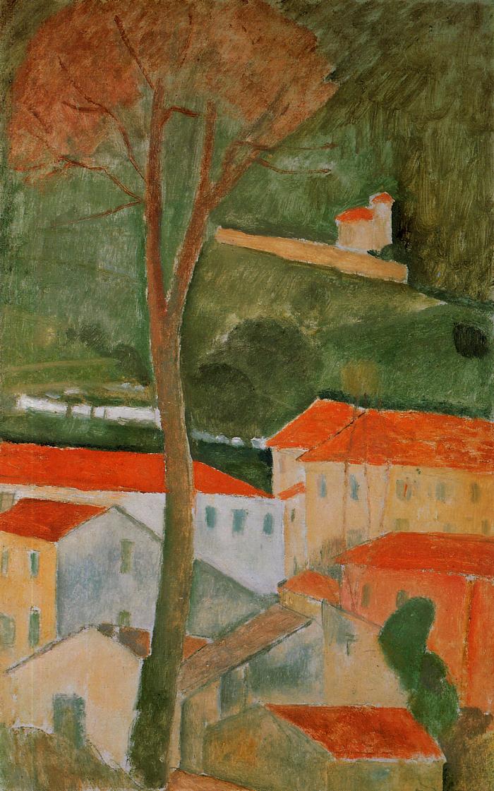 Landscape - Amedeo Modigliani Paintings