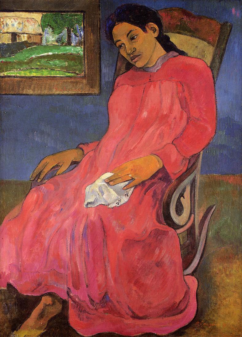 Melancholy - Paul Gauguin Painting