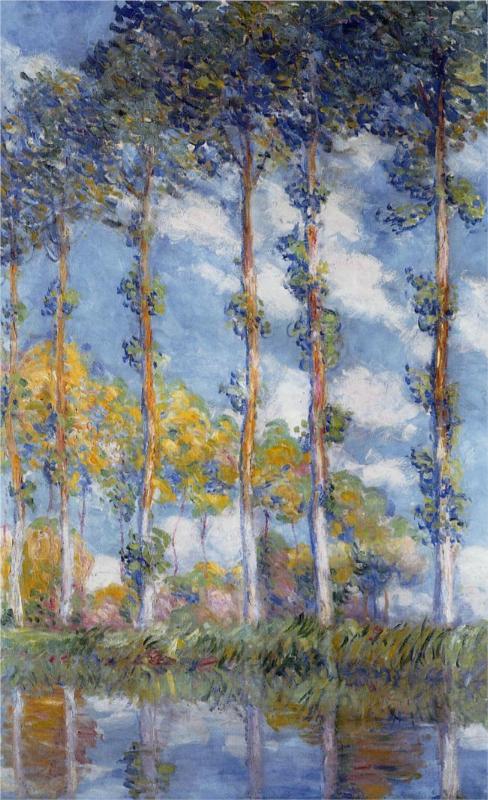 Poplars - Claude Monet Paintings