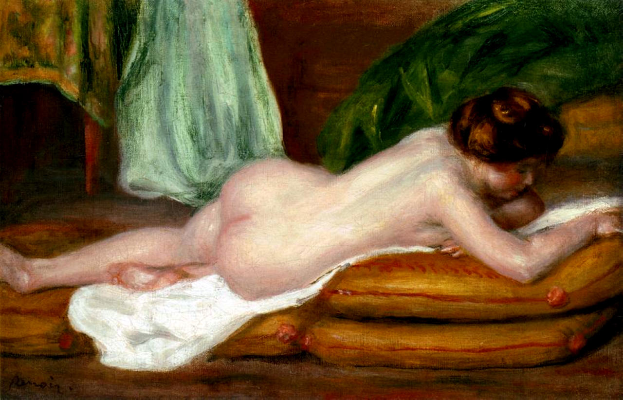 Rest - Pierre-Auguste Renoir painting on canvas
