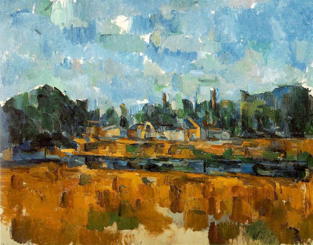 Riverbanks - Paul Cezanne Painting