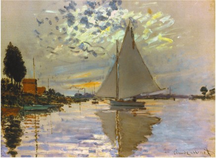 SAILBOAT - Claude Monet Paintings