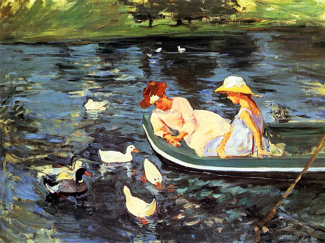 Summertime - Mary Cassatt Painting on Canvas