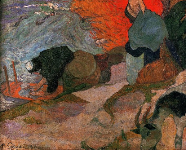 Washerwomen - Paul Gauguin Painting