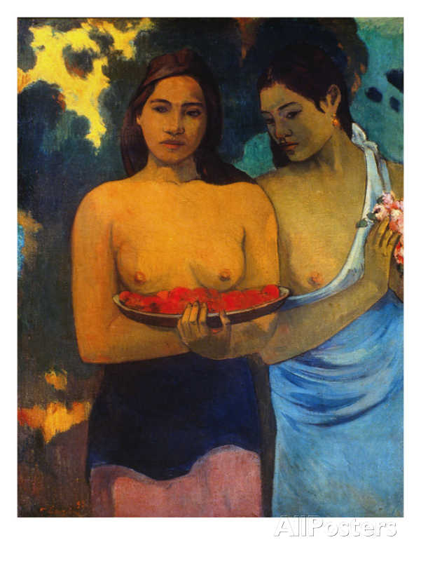 gauguin-two-women-1899 - Paul Gauguin Painting